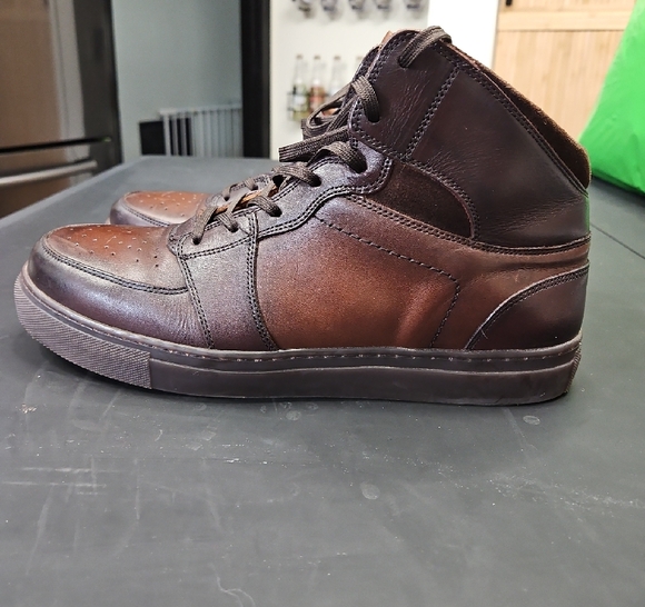Thursday Boot Company Men\'s Dark Brown Leather Sneaker Boots